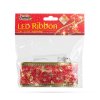 Vianočný LED pás - červený - 2 m x 5 cm - 2 x AA