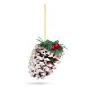 Vianočná dekorácia - šiška - 12 cm - 2 ks / balenie