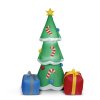 Nafukovací vianočný strom - 180 cm - IP44 - 12 bielych LED - 100 - 240V