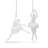 Vianočná ozdoba - akrylová balerina - 14 x 4 x 4 cm - 2 ks / balenie