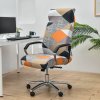 Vzorovaný poťah na kancelársku stoličku Oranžový kosoštvorec