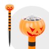 LED Halloween svietiaca solárna lampa - tekvica