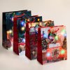 Darčeková taška-10 farebných LED, papier - 265 x 127 x 330 mm - 4 druhy/balenie - 12 ks/balenie