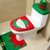 Vianočné WC sedátko sada Pokrytí Elfí