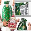 Vianočná taška na darčeky so sťahovacou šnúrkou