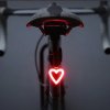 Bicyklové zadné svetlo, bicyklové svetlo, LED bicyklové svetlo Srdce