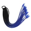  Vlasová gumička s copíkom čierno-modrá