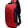 OZUKO batoh s bezpečnostným zámkom (18×10×35 cm) Červený
