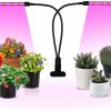 Dvojramenná LED lampa pre rast rastlín