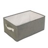 Úložný box z látky - 38,5 x 24 x 16,5 cm  - sivý