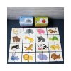 Vzdelávacia kartová hra Puzzle Zvieratá