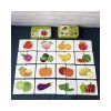Vzdelávacia kartová hra Puzzle Ovocie/zelenina
