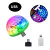 Mini RGB disko guľa s USB konektorom