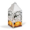 Halloweensky LED lampáš - tekvica - oranžová LED - 2  x LR44 - 4 x 4 x 9,5 cm