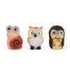 Solárne zvieracie figúrky - 3 druhy - 2 biele LED - 8,5 cm 