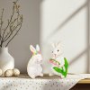 Veľkonočná dekorácia - zajačik - 2 druhy - 7,5 x 7,2 x 14,5 cm