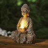 Solárny Buddha - 1 LED - 12,5 x 8,5 x 19 cm - 2 druhy