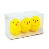 Húsvéti dekorácia - sada kuriatok - žltá - 6,7 x 5 cm - 3 ks / balenie