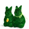 Veľkonočná dekorácia - zajac - 2 druhy - 15 cm - zelená