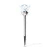Solárna lampa - zapichovateľná - ruža - 1 RGB LED - 8 x 36,5 cm 
