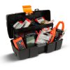 Otvorená taška na náradie s podnosom - dvojitý podnos - plast - 31 x 18 x 14 cm