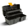 Otvorená taška na náradie s podnosom - dvojitý podnos - plast - 31 x 18 x 14 cm