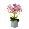 Múreňová dekorácia - orchidea - fialová - 83 cm