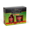 Sada vonnej sviečky a  tyčinky - jablko &amp;amp;amp;amp; škorica - 120 g + 100 ml