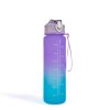 Športová fľaša - 750 ml - opálová - modro-fialový farebný prechod