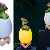 LED nočná lampa s dinosaurom