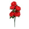 Umelá rastlina dekorácia - chryzantéma - červená - 12 x 58 cm