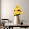 Umelá rastlina dekorácia - chryzantéma - žltá - 12 x 58 cm