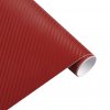 Karbónová autofólia (127 x 15 cm) Červená