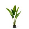 Umelá rastlina dekorácia - banánový list - zelená - 1,2 m