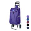 Vyťahovacia nákupná taška na kolieskach - 5 farieb - 100 x 36 x 25 cm - polyester - max 30 kg