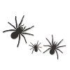 Halloweenská dekorácia - sada pavúkov - samolepiace - čierne - 30 ks / balenie