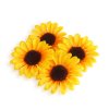Jesenná dekorácia - slnečnica - 3 druhy - 4 ks / balenie