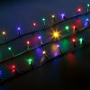 Svetelná reťaz – 5 m – farebná – 100 LED – 220–240 V – 6 W – zelený kábel