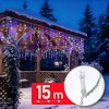 Svetelná reťaz – 15 m – 600 LED – 220–240 V – 6 W – priehľadný kábel