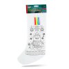 Vyfarbovateľná mikulášska čižma – so 4 fixkami – 4 druhy – 41 x 21 cm