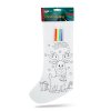 Vyfarbovateľná mikulášska čižma – so 4 fixkami – 4 druhy – 41 x 21 cm