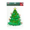Vianočná okenná dekorácia - vianočný stromček - s prísavkou - 30 x 29 cm