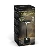 Stolová lampa - čierny kov - nastaviteľná farebná teplota, jas - akumulátorová - USB
