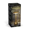 Stolová lampa - zlatý kov - nastaviteľná farebná teplota, jas - akumulátorová - USB