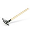 Záhradné náradie - hrable - 50 cm - s drevenou rukoväťou