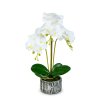Umelá rastlinná dekorácia - orchidea - 2 druhy - 53 cm