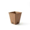 Kvetináč na pestovanie priesad - 6 x 6 cm - štvorcový, papier - 12 ks / balenie