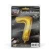 Narodeninový fóliový balón číslo 7 - zlatý - 40"