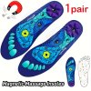 1 pár magnetická akupresúrna vložka do topánok - Ergonomická podpora klenby, mäkká, pružná