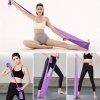 3 ks súprava jógových odporových pásov, TPE elastické pásy so 4 úrovňami odporu, športové cvičebné vybavenie na fitness, jogu, pilates a silový tréning